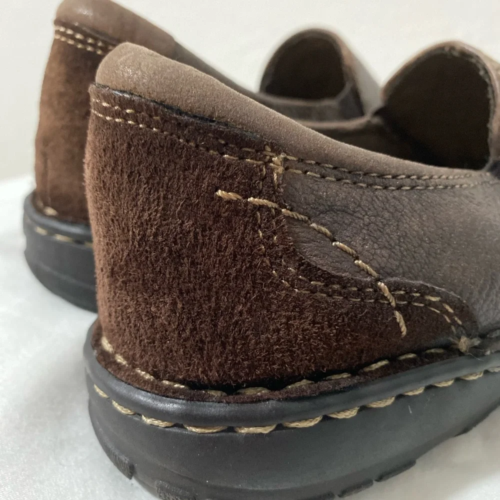 EARTH Spirit Gelron 2000 Brown Leather Losfer Slip On Women’s Shoes. Size 6